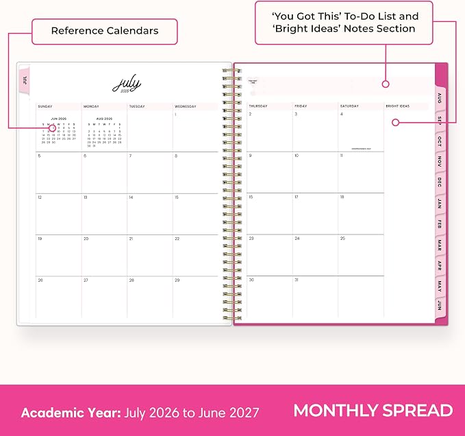 Blue Sky Color Me Courtney 2026-2027 Weekly and Monthly Academic Year Planner - Image 4