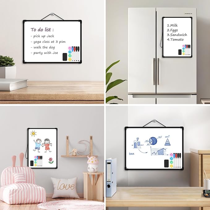 Black Frame Small Dry Erase Board - Image 3