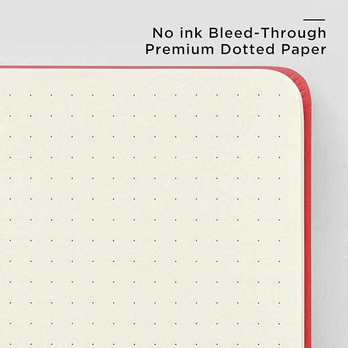 &And Per Se Dotted Journal Notebook, A5 Hardcover Leather Dotted Journal - Image 5