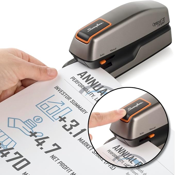 Swingline Electric Stapler, 20 Sheet Capacity, Optima 20, Jam Free, Automatic - Image 5