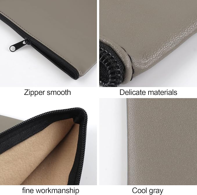 2 Pieces Money Bags with Zipper, 11x6.1 inch Money Pouch, Bank Bag, Cash Bag - Image 4