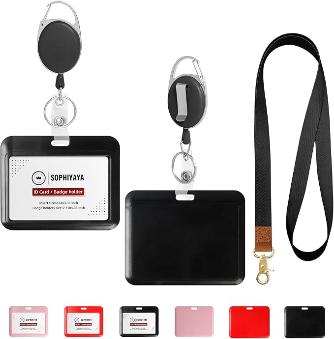 Badge Holder and Retractable Reel by SOPHIYAYA