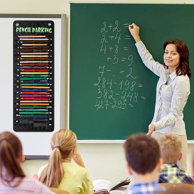 Sabary Pencil Parking Pocket for Classroom, Hanging Pencil Holder Wall - Image 4