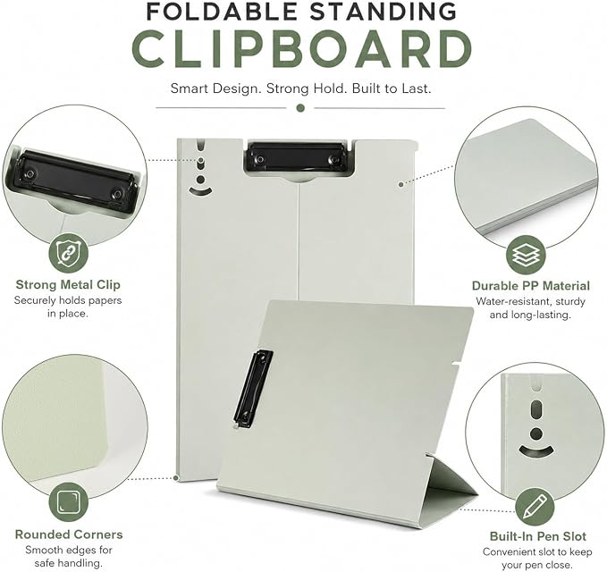 Free Standing Clipboard Foldable and Desktop Document Stand - Image 3