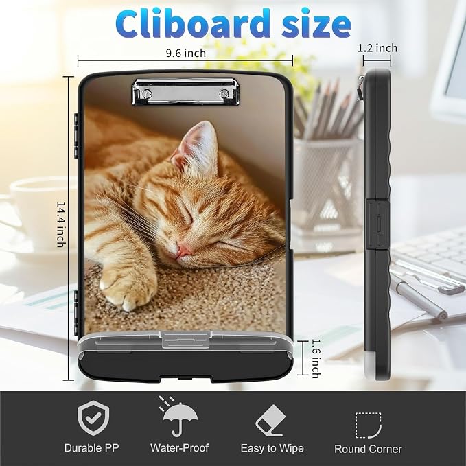 Clipboard with Storage, Clip Boards 8.5x11 with Storage High Capacity Nursing - Image 4