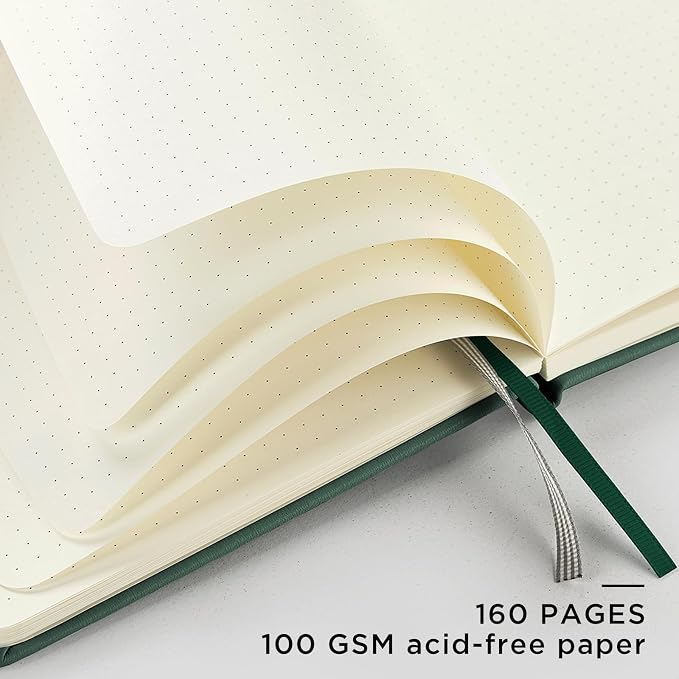 &And Per Se 10-Pack Dotted Notebooks, A5 Hardcover Dotted Journal Set, 160 Pages - Image 4