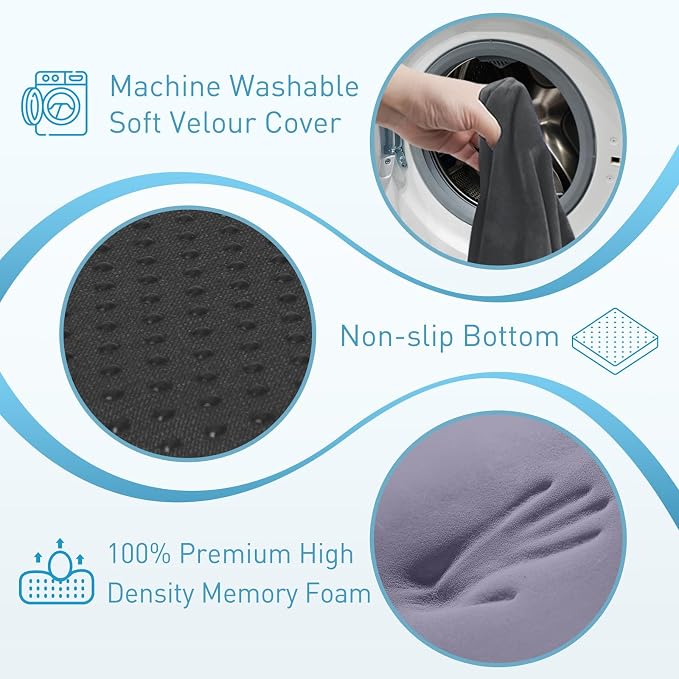 BlissTrends Seat Cushion, 5.2in Thick Memory Foam Cushions - Image 4
