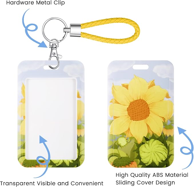 ID Card Badge Holder Key Chain - Image 3