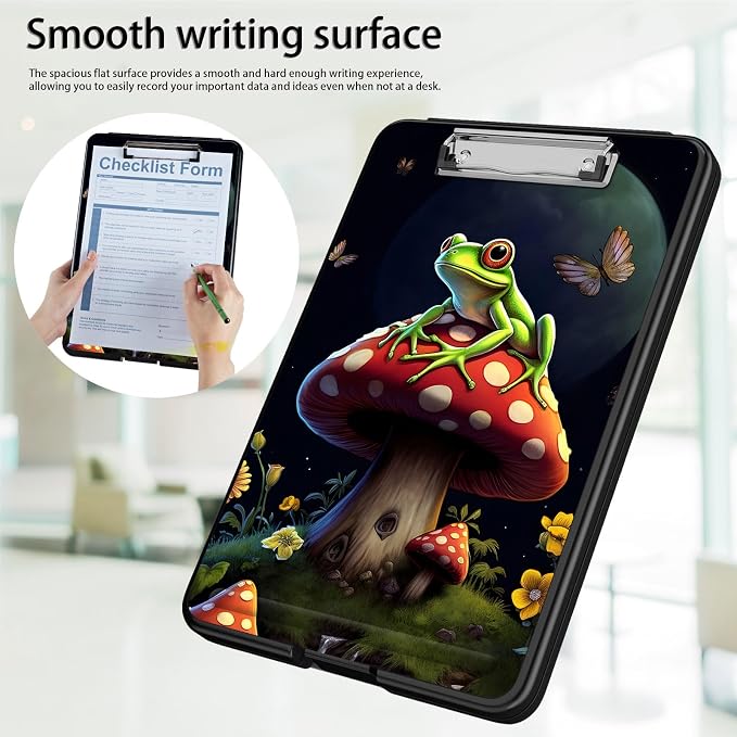 Clipboard with Storage, Office Supplies Nursing Clipboards Folder with Pen - Image 5