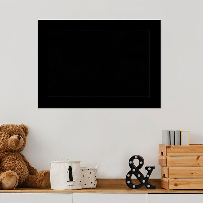 Amanti Art Black Cork Board for Wall, 15x21 Vision Board with Black Wood Frame, Small Corkboard Office Decor for Home Organization, Modern Corkboard Pinboard to Display Items for Home Organization in-DeskLoop Office