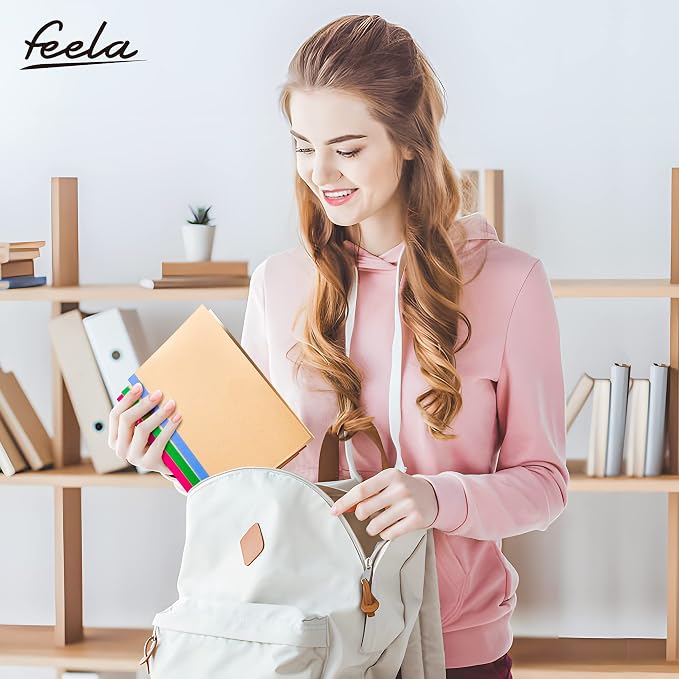 feela 48 Pack Composition Notebooks Bulk, Kraft Cover Lined Blank College Ruled - Image 7