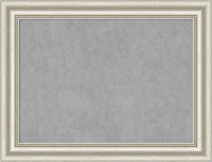 Amanti Art Silver Framed Magnetic Board 26x34 Medium Vision Board by AmantiArt