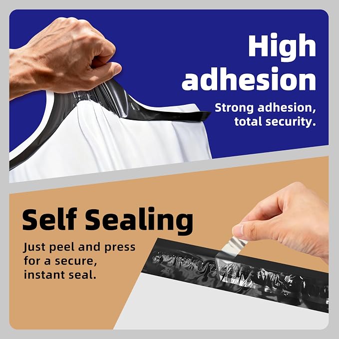 100pcs Poly Mailers 10x13 for Ecommerce Shipping, Online Retail Packaging - Image 3