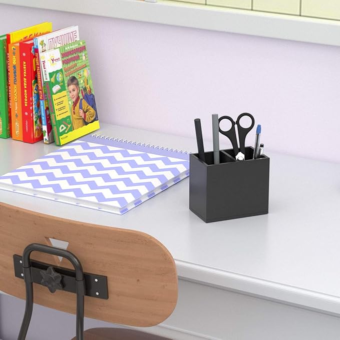 NIUBEE Acrylic Pen Holder 2 Compartments - Image 5