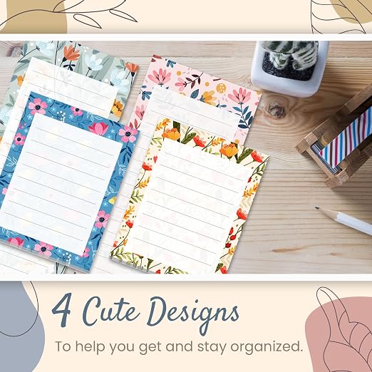 MATICAN Magnetic Notepads for Refrigerator, To-Do List, Scratch Pads, Floral - Image 2