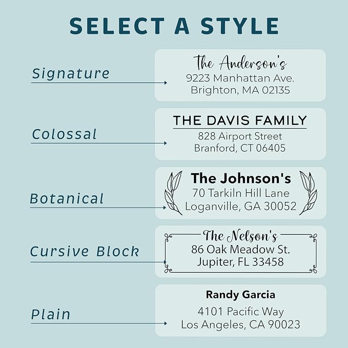 Personalized Clear Return Address Labels - Image 2
