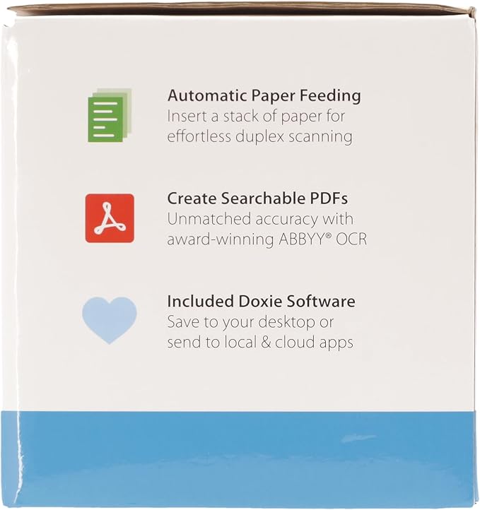 Doxie Pro DX400 - Duplex Document Scanner and Receipt Scanner for Home and Office with Amazing Software for Mac and PC-DeskLoop Office