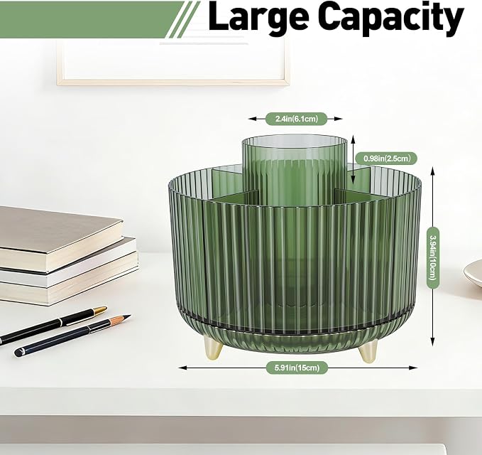 360 Rotating Pen Pencil Holder for Desk, Pen Organizer - Image 2