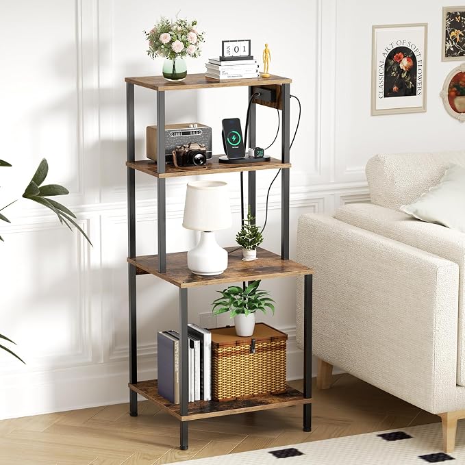 Printer Stand with Charging Station, Large Printer Table - Image 7