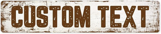 Custom Sign, Custom Street Sign, 11 Font Colors, 13 Font Styles, 4 Hole Options by MySignCenter