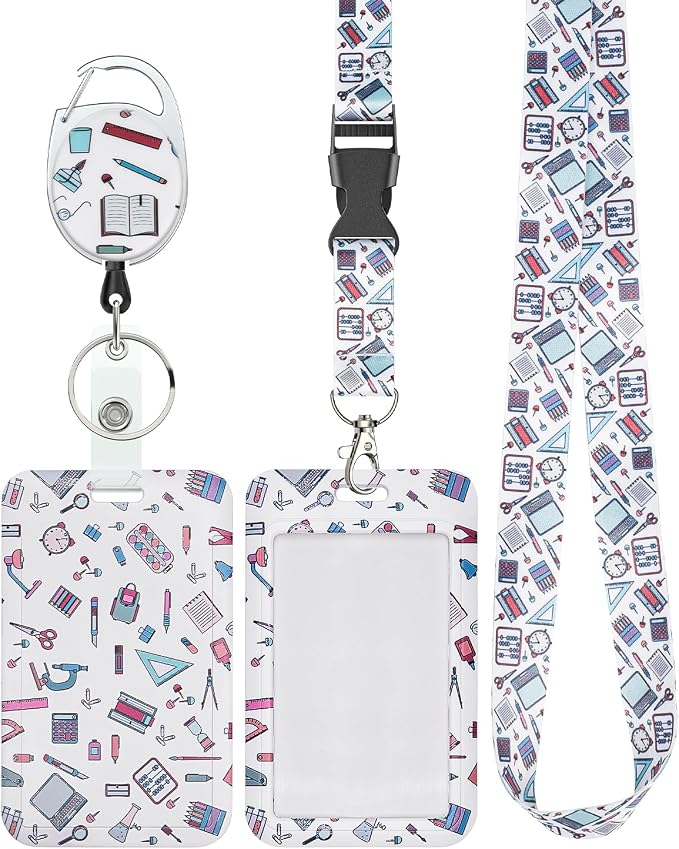 Uniclife Fashionable Sliding Badge Holder Stationery Pattern Plastic Case by UnicLife