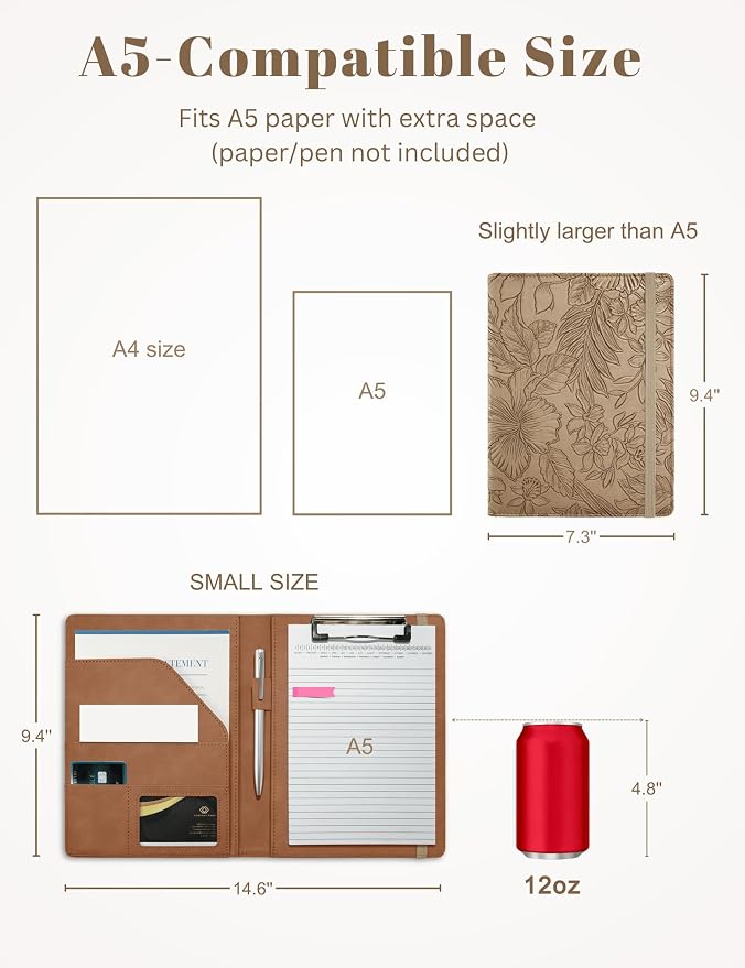 Mymazn Small Padfolio Clipboard Folder - Image 3