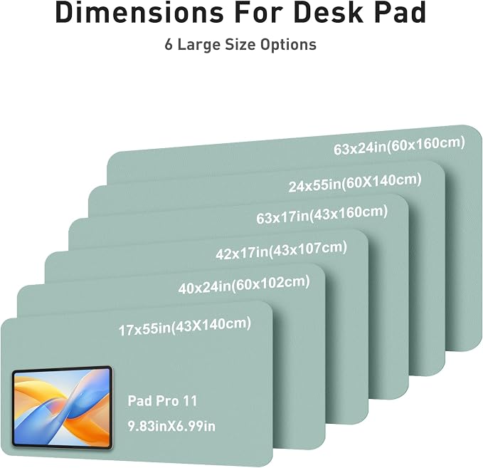 Aothia Faux Leather Desk Mat - Image 5