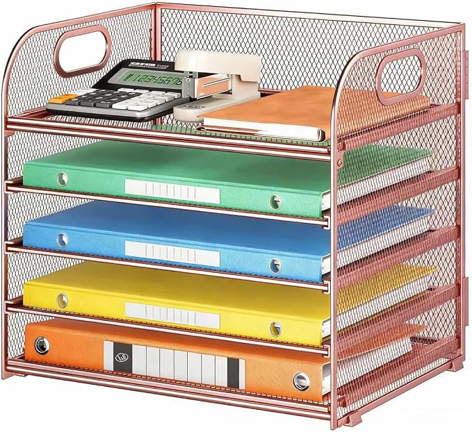 5 Tray Paper Organizer Letter Tray by Lavatino