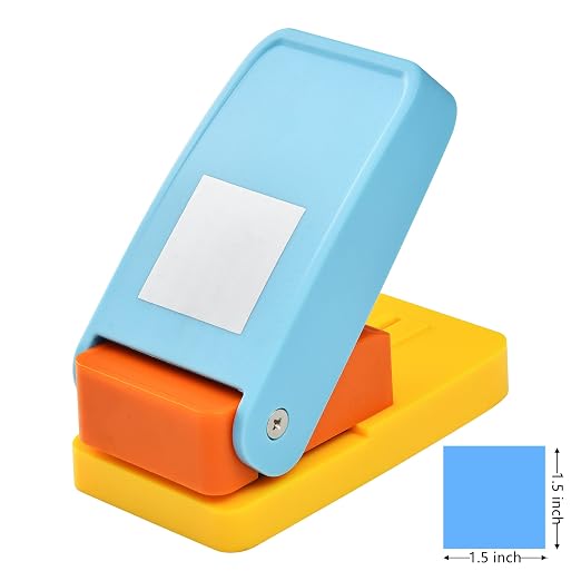 1.5 inch Square Punch Craft Lever Punch Handmade Paper Punch - Image 2