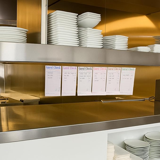 Guest Checks Books for Servers, Server Note Pads, 12 Pack, Natural Color Paper - Image 9