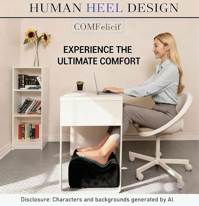 Work Foot Rest Under Desk, Comfort Foot Rest - Image 2