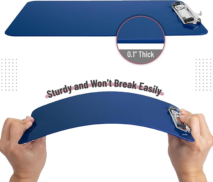 Mr. Pen- Plastic Clipboard, 12.5” x 9”, Clipboard Plastic | Low-Profile Metal - Image 4