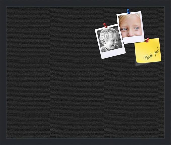 PinPix 24x20 Inch Cork Bulletin Board. This Decorative Framed Pin Board Comes with Desert Pastel Design and a Satin Black Frame. Ideal for Home Office Decor or Message Board (PinPix-1815)-DeskLoop Office