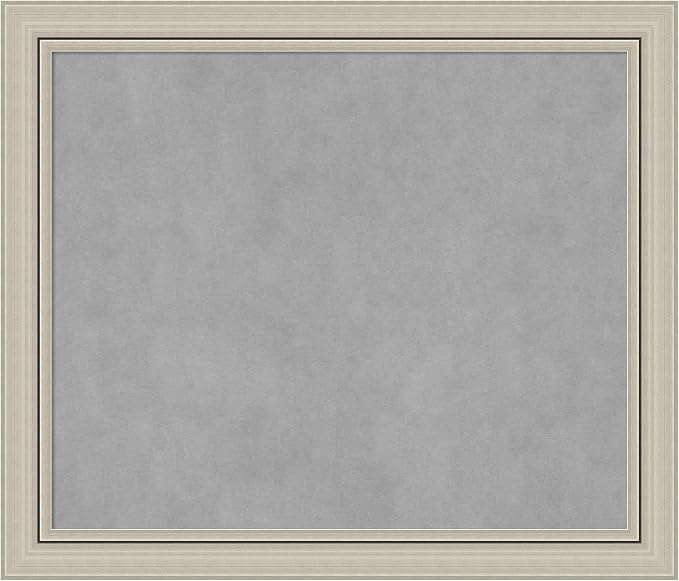 Amanti Art Silver Framed Magnetic Board 24x28 Medium Vision Board by AmantiArt