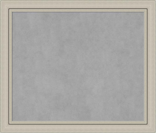 Amanti Art Silver Framed Magnetic Board 24x28 Medium Vision Board by AmantiArt