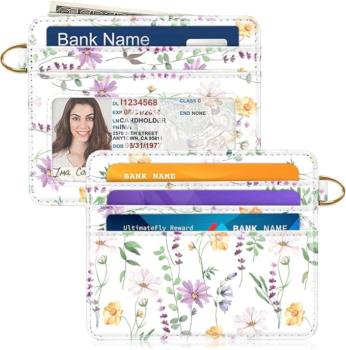 Slim Minimalist Front Pocket RFID Blocking Credit Card Holder Small Wallet Cute by Simikol