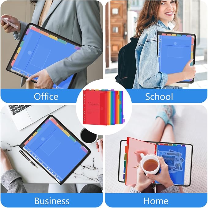 Uquelic Document Organizer, Soft PVC Binder - Image 7