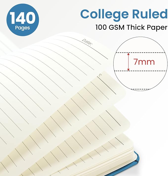 ZOTIA Lined Spiral Journal for Women, A5 Hardcover Cute Notebook for Work & - Image 2
