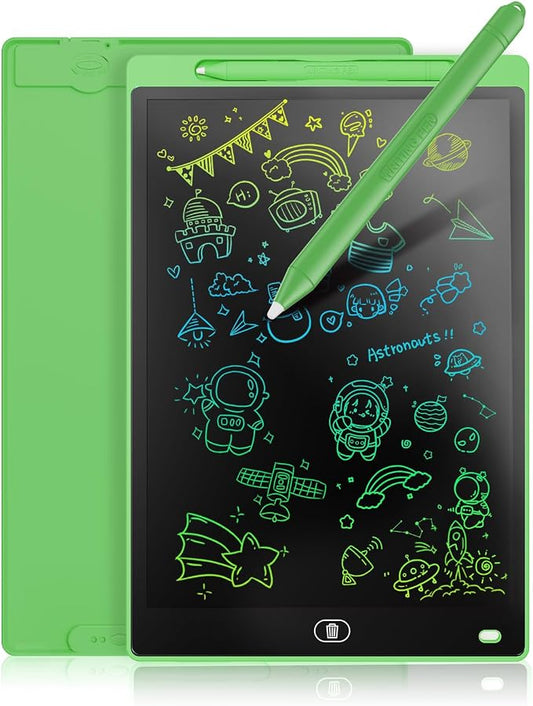 Genialba LCD Writing Board 10 Inches, Colourful Electronic Tablet, Portable by Genialba