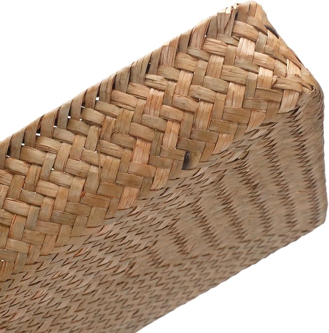 Seagrass Letter Tray, Woven Desk Tray, Wicker Desk Organizer, A4 Paper - Image 3