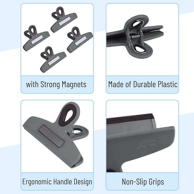 Mr. Pen- Magnetic Bag Clips, 4 Pack, Durable Plastic - Image 4