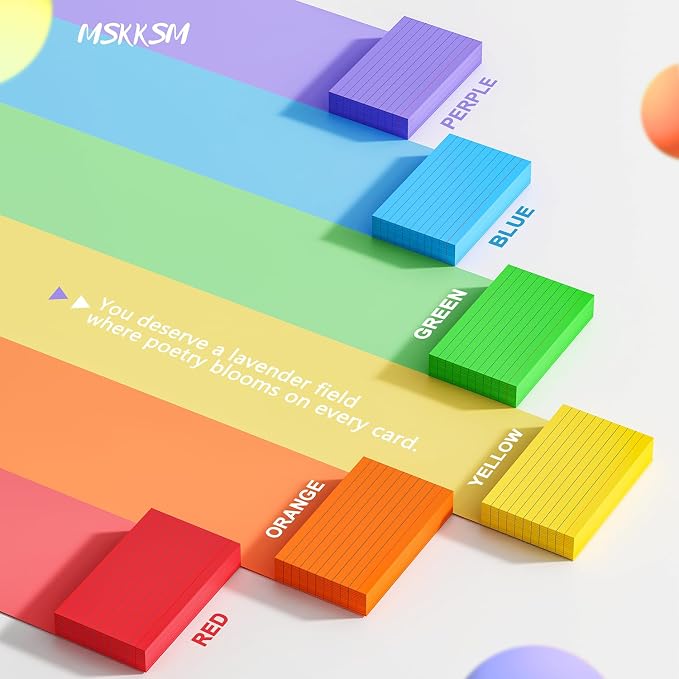Colored Index Cards 3x5 Inch - Image 5