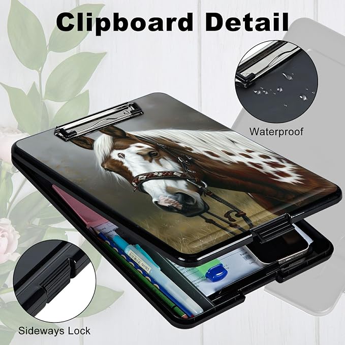 A4 Clipboard with Storage Pen Holder, Clipboards Organizer Nursing Clipboard - Image 3