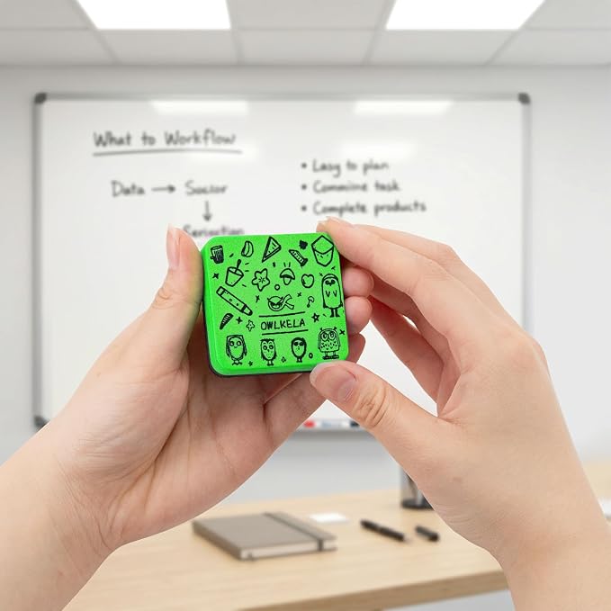 OWLKELA 30Pcs Dry Erase Erasers, Magnetic Whiteboard Eraser, Mini Whiteboard - Image 7