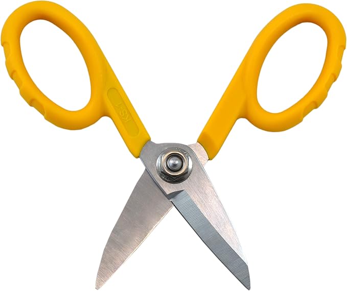 Miller KS-1 Yellow Fiber Optic Kevlar Scissors, Easily Portable Utility Scissors by MILLER%C2%AEBRAND