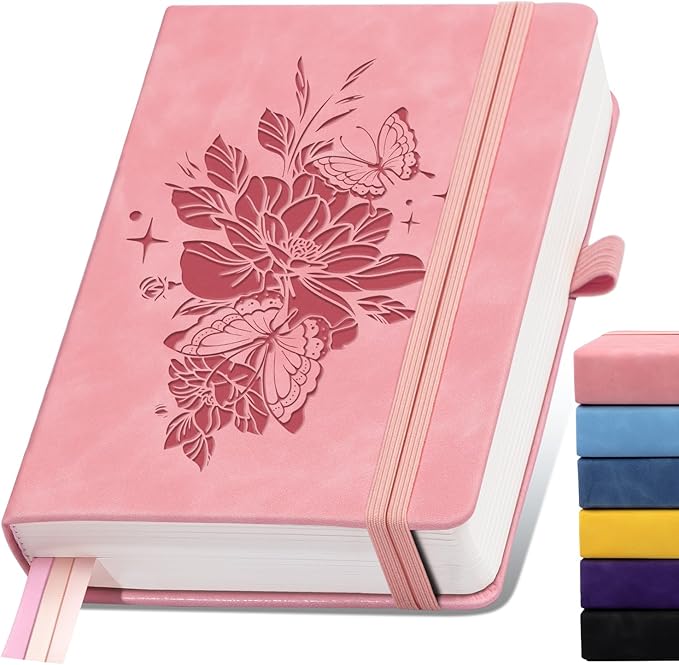 Lined Journal Notebook 365 Pages, B5 Leather Journals by ALKALO