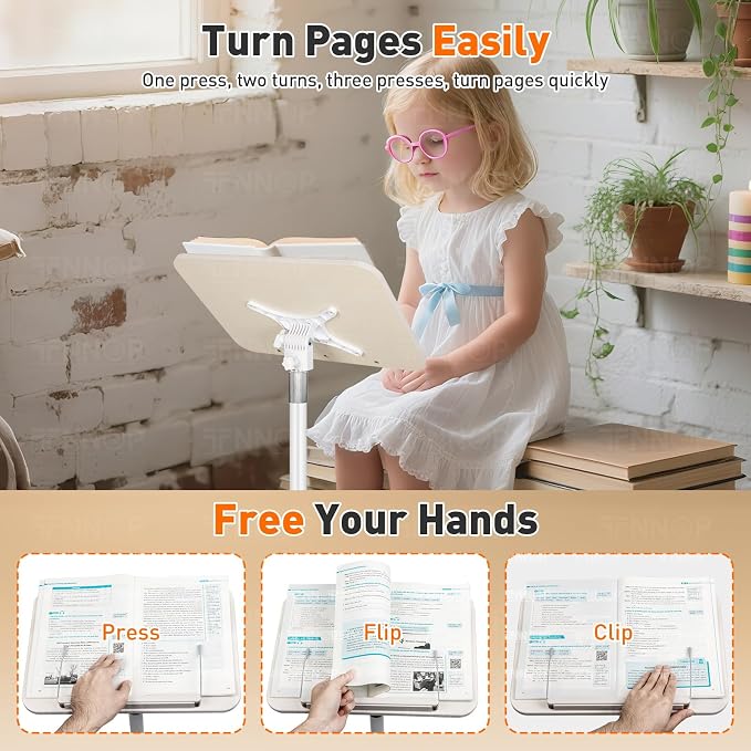 Floor Standing Book Stand, Foldable Book Holder - Image 6
