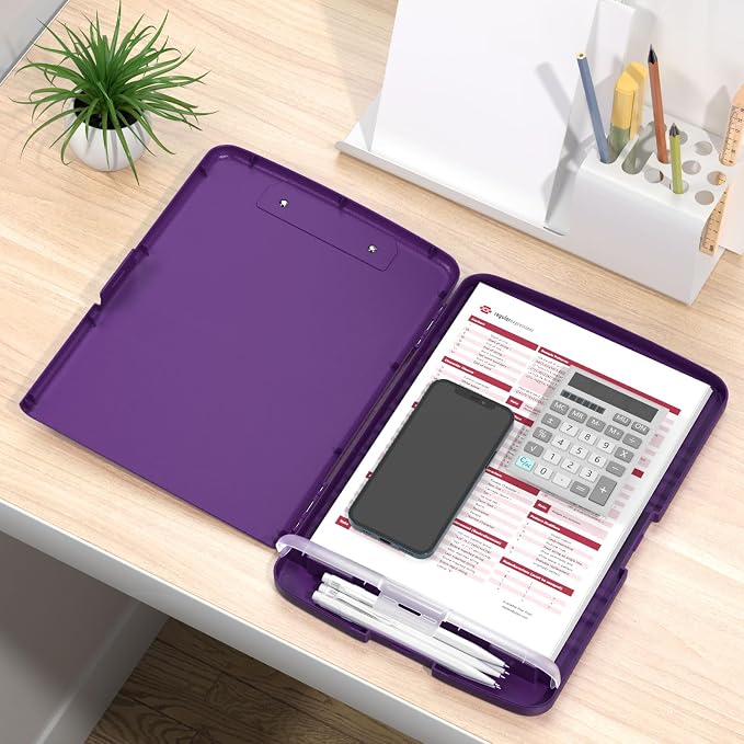 Rimilak Clipboard with Storage, 8.5 x 11'' High Capacity Clip Board, - Image 7