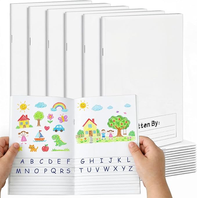 Henoyso 24 Pcs 5.5″ X 8.3″ Primary Composition Notebook K-2 Primary Journal by Henoyso