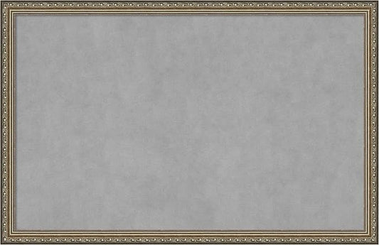 Amanti Art Silver Framed Magnetic Board 22x34 Large Vision Board by AmantiArt